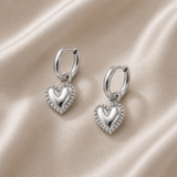 Heart earrings | stainless steel